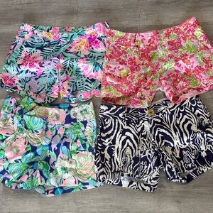 Lilly Pulitzer Lot Sz 00 Shorts XXS